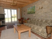 Ferien-Blockhaus Ober-Hilbersheim Wohnzimmer